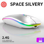 Rechargeable RGB Wireless Gaming Mouse – 2.4GHz, Silent, High Precision