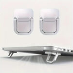 2 Pcs Foldable Laptop Stand – Adjustable Cooling Holder for Desk, Bed & Laptops