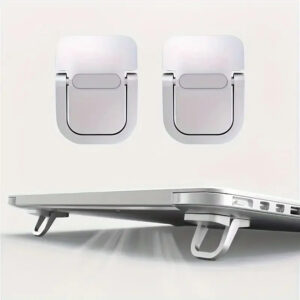2 Pcs Foldable Laptop Stand – Adjustable Cooling Holder for Desk, Bed & Laptops
