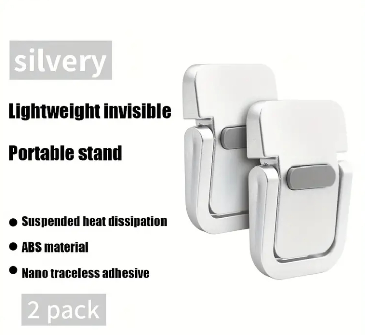 2 Pcs Foldable Laptop Stand – Adjustable Cooling Holder for Desk, Bed & Laptops - Image 4