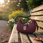 Premium Leather Crescent Hobo Bag for Women – Minimalist Sling Purse