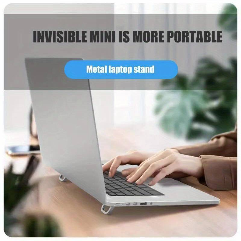 2 Pcs Foldable Laptop Stand – Adjustable Cooling Holder for Desk, Bed & Laptops - Image 14