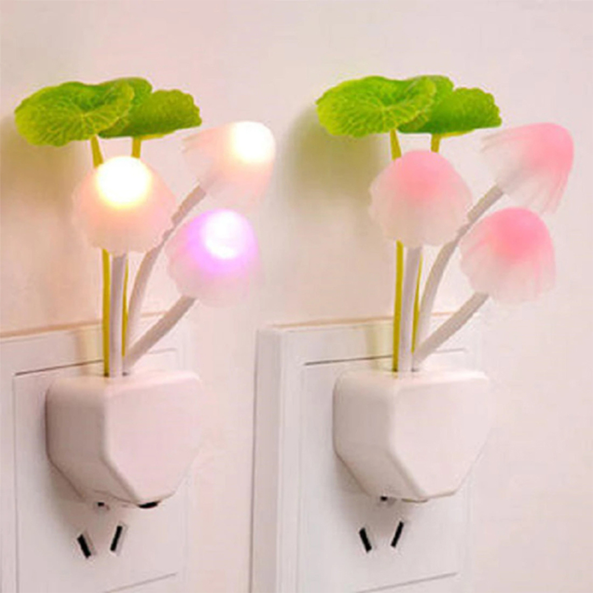 Mushroom LED Night Light Plug-In Sensor Lamp for Kids Room & Home Décor - Image 2