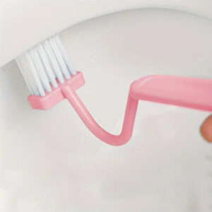 V Shaped Toilet and Kitchen Cleaning Brush Deep Cleans Bathroom