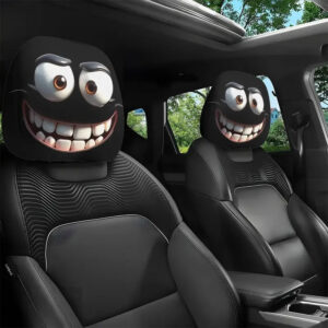 1/2pcs Car Headrest and Cushion Covers Double Sided