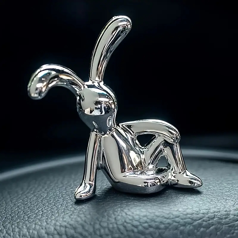 Mini Rabbit Statue Set – Nordic Style Long-Eared Bunny - Image 3