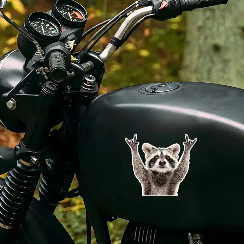 Cute Waterproof Raccoon Vinyl Sticker Cartoon Raccoon - Image 16