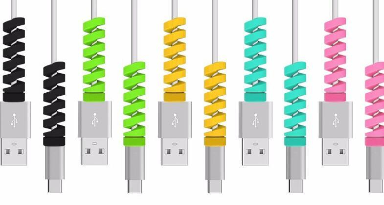 Spiral Silicone Cable Protector Flexible Cord Saver for All Phone & USB Cables - Image 15