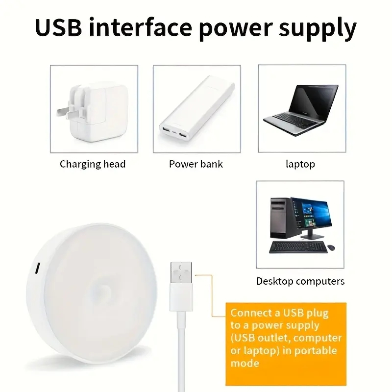 Smart Motion Sensor Night Light USB Rechargeable - Image 9