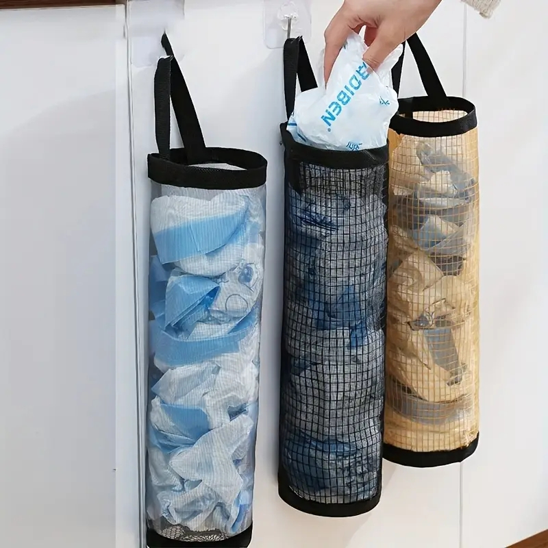 Transparent Storage Organizer for Kitchen and Bathroom Shopper Holder