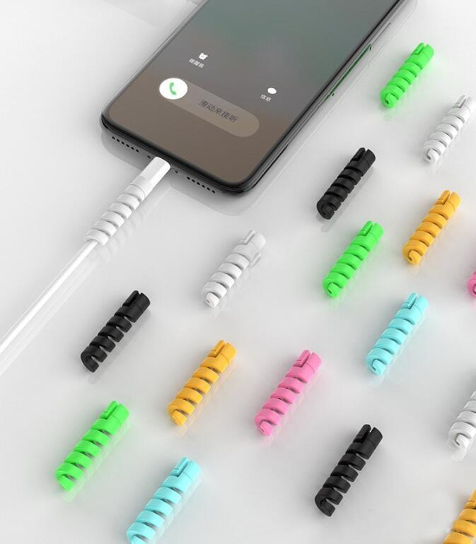 Spiral Silicone Cable Protector Flexible Cord Saver for All Phone & USB Cables - Image 8