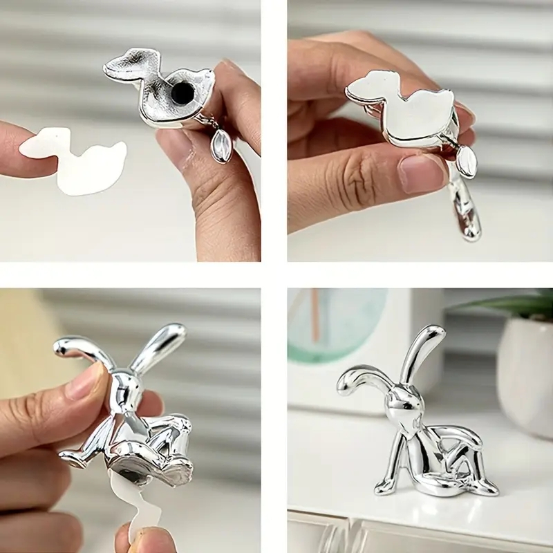 Mini Rabbit Statue Set – Nordic Style Long-Eared Bunny - Image 20