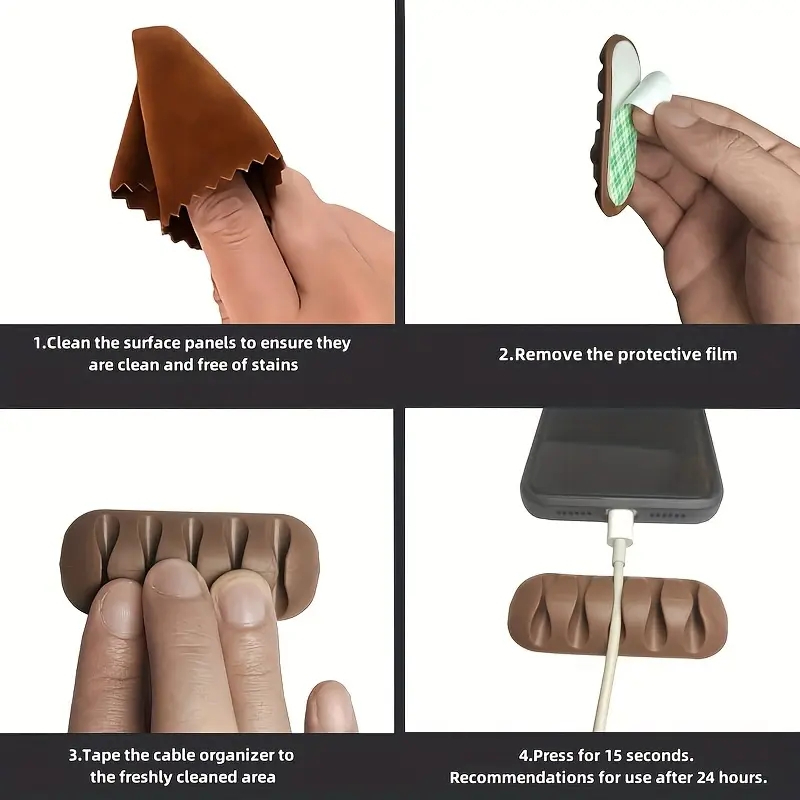 Desktop Cable Clip Winder and Holder - Image 4