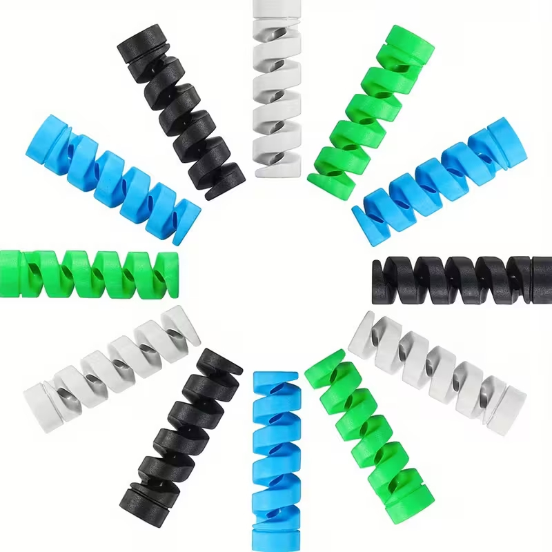 Spiral Silicone Cable Protector Flexible Cord Saver for All Phone & USB Cables - Image 4