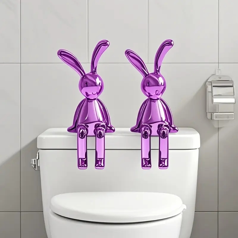 Mini Rabbit Statue Set – Nordic Style Long-Eared Bunny - Image 5