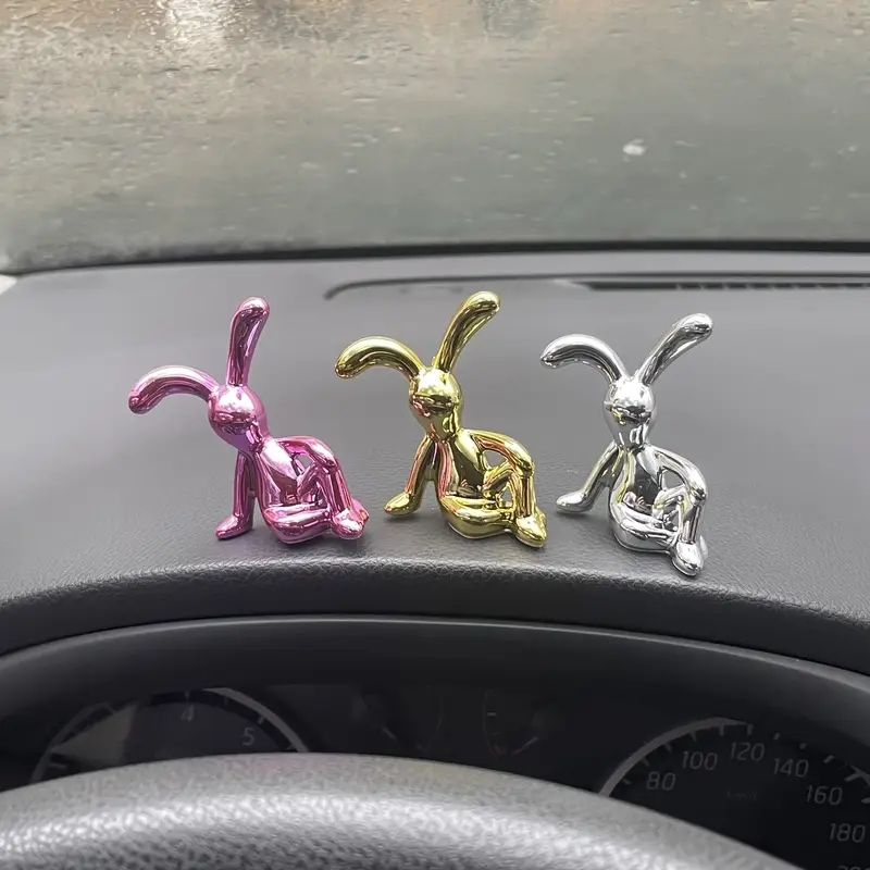 Mini Rabbit Statue Set – Nordic Style Long-Eared Bunny - Image 33