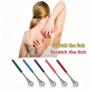 Adjustable Stainless Steel Telescopic Metal Back Scratcher Pen Shaped