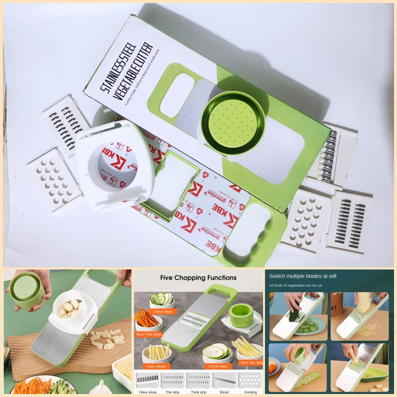 Multi-Functional 5in1 Vegetable Slicer Cutter Grater Peeler Chopper for Kitchen - Image 6