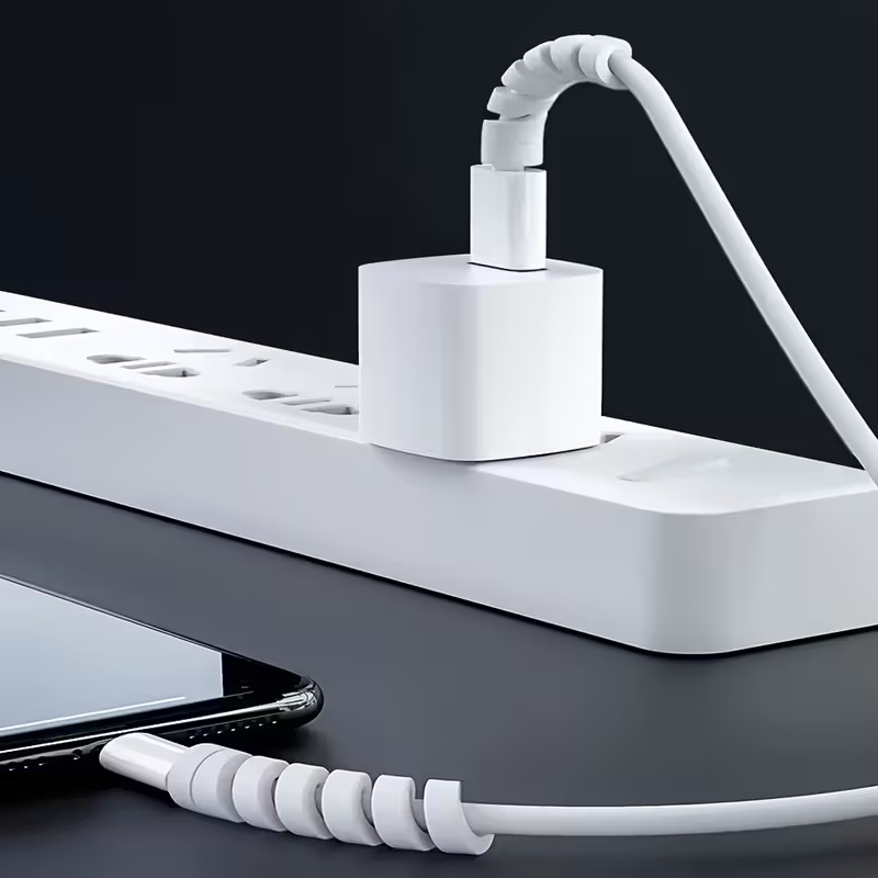 Spiral Silicone Cable Protector Flexible Cord Saver for All Phone & USB Cables - Image 18