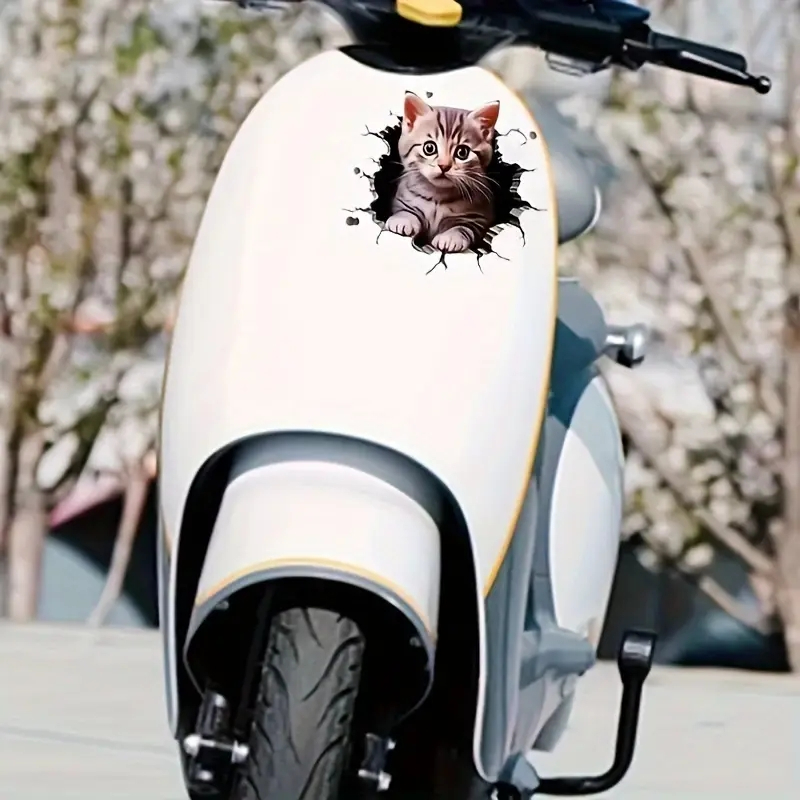 3D Peeking Cat Car Sticker – Waterproof Vinyl Kitty Decal for Cars, Laptops & Windows - Image 7