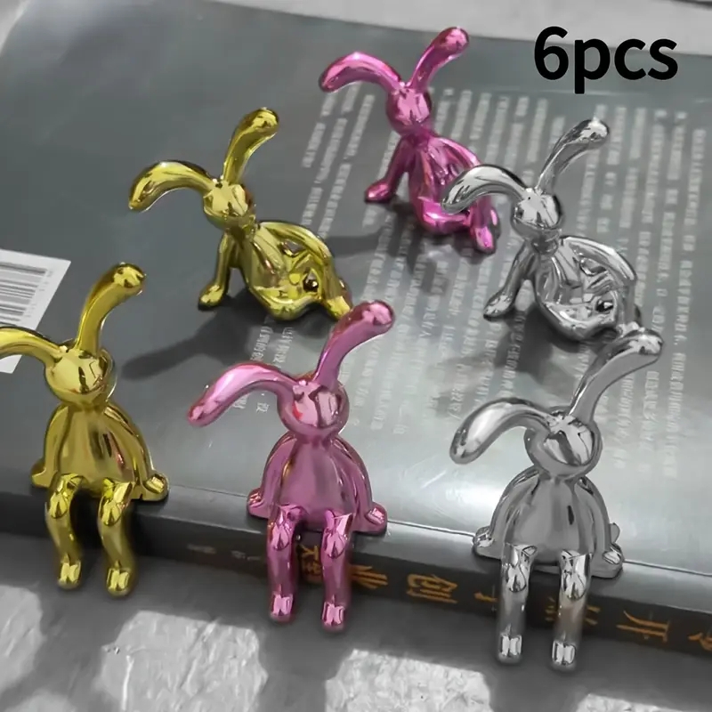 Mini Rabbit Statue Set – Nordic Style Long-Eared Bunny - Image 7