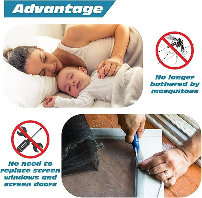 Mosquito Window Repair Mesh Tape Magic Waterproof - Image 8