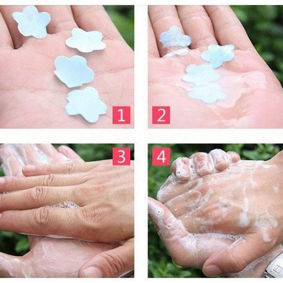 100 Pcs Antibacterial Paper Soap Sheets in Travel Tube Portable - Image 6