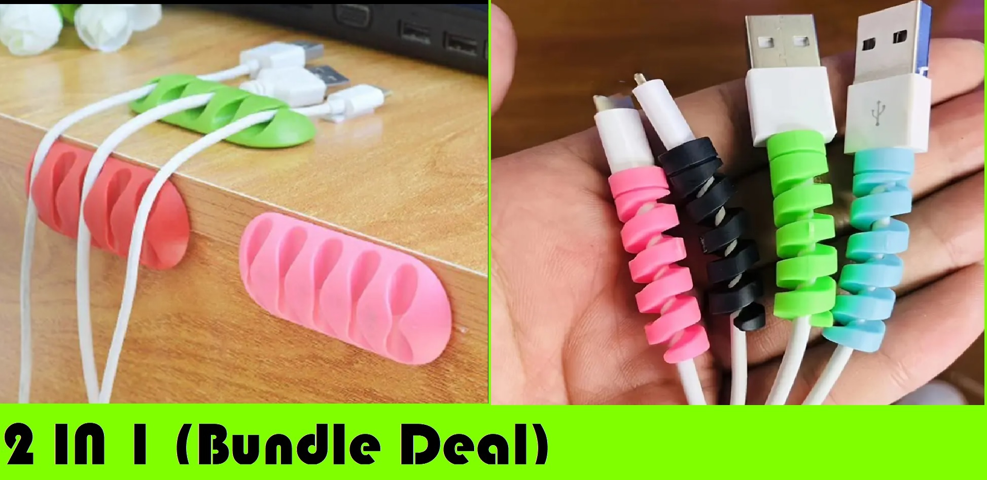 Spiral Silicone Cable Protector Flexible Cord Saver for All Phone & USB Cables - Image 16