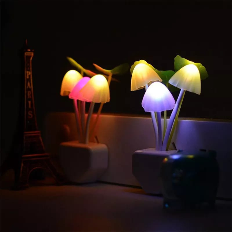 Mushroom LED Night Light Plug-In Sensor Lamp for Kids Room & Home Décor - Image 9