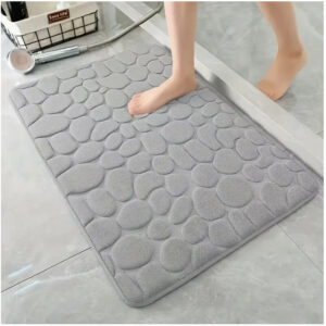 3D Non Slip Absorbent Mats & Rugs with PVC Waterproof Bathroom
