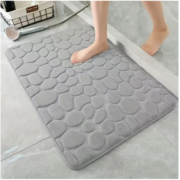3D Non Slip Absorbent Mats & Rugs with PVC Waterproof Bathroom