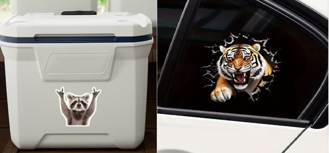 Cute Waterproof Raccoon Vinyl Sticker Cartoon Raccoon - Image 10